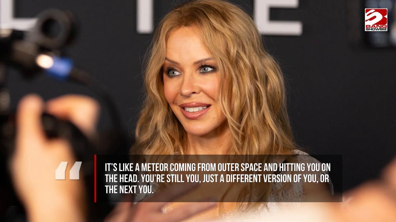 Video thumbnail for Kylie Minogue reflects on her battle with cancer twice in her life
