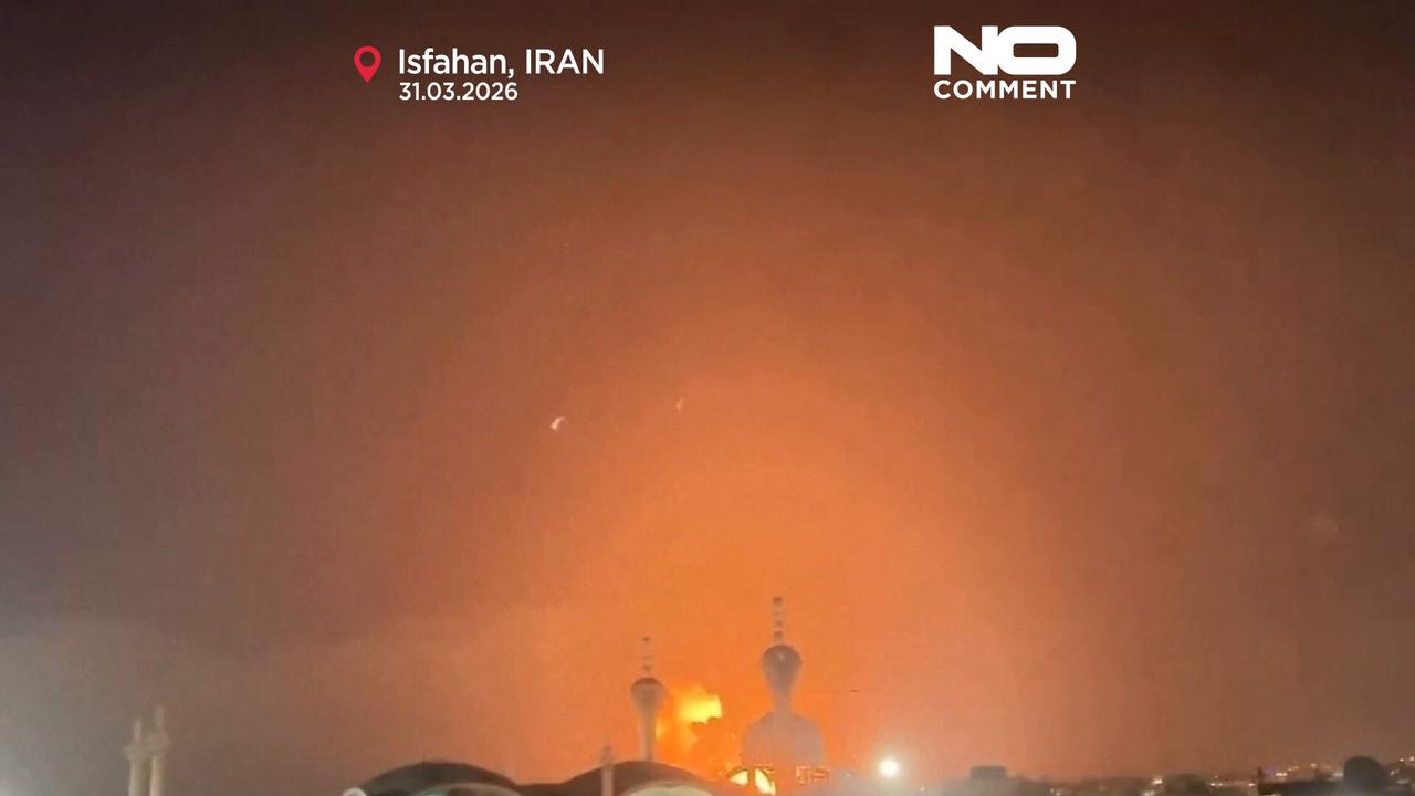 Video thumbnail for Moment US strike sends massive fireball into sky over Iran’s Isfahan