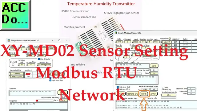 Video thumbnail for XY-MD02 Sensor Setting - Modbus RTU Network