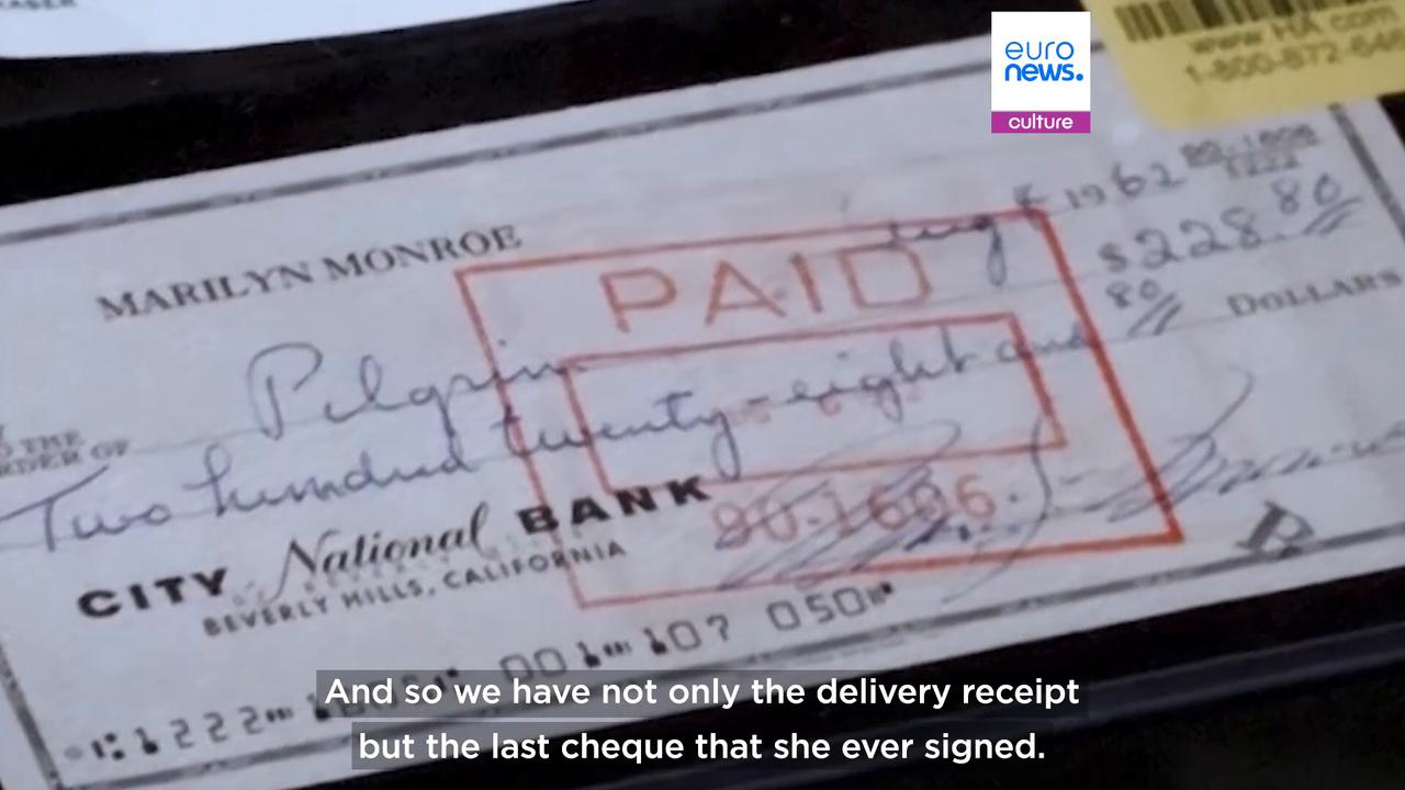 Video thumbnail for Marilyn Monroe’s personal belongings to go on display in new centenary exhibition