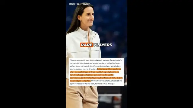 'Video thumbnail for Unrivaled hopes to sign Caitlin Clark, but does not want to push it'