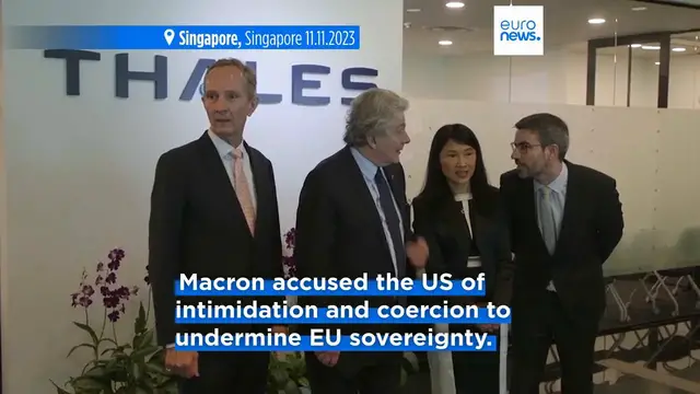 Video thumbnail for Europe defends its digital rules after Trump administration targets Breton with visa ban