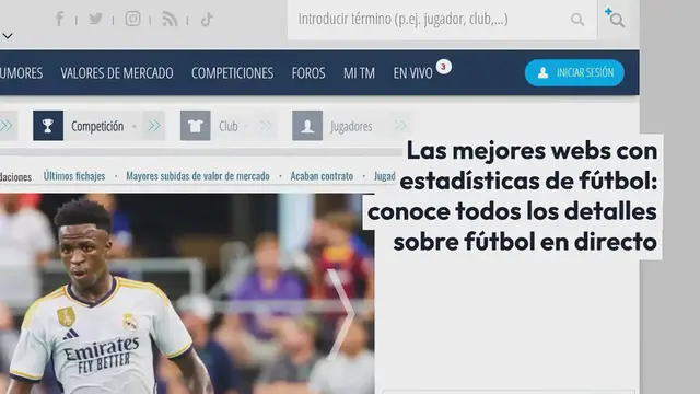 Video thumbnail for Las mejores webs con estadísticas de fútbol: conoce todos los detalles sobre fútbol en directo