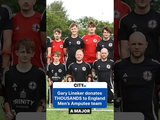 Video thumbnail for Gary Lineker and private investors help England Men’s Amputee Football attend World Cup