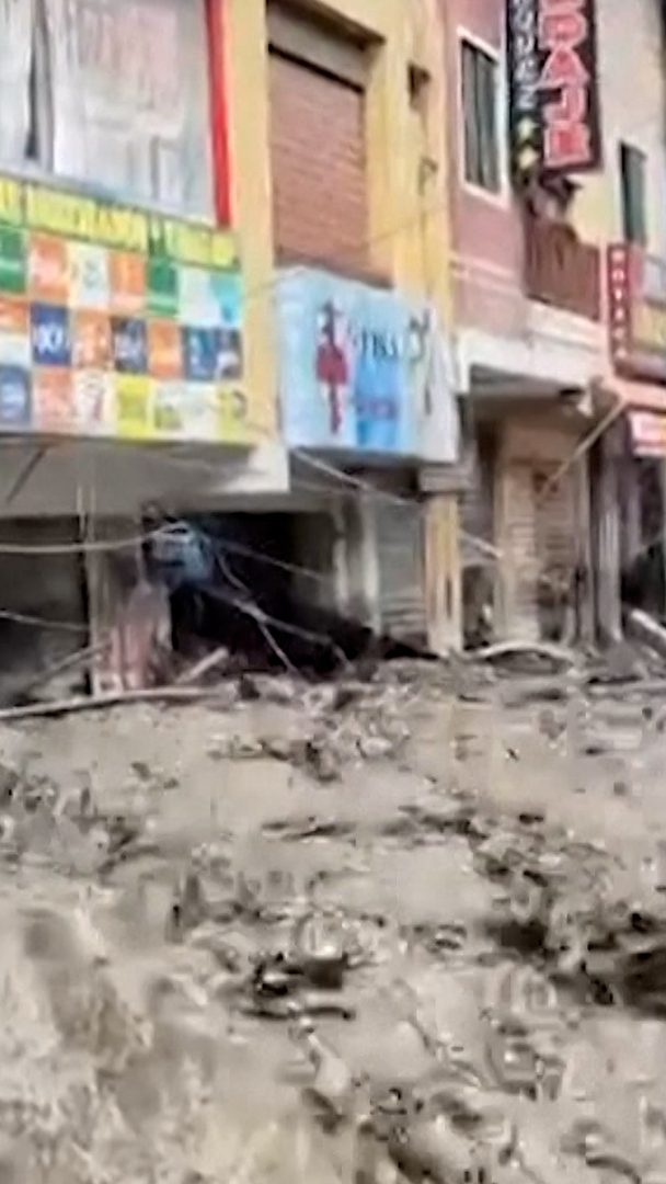 Video thumbnail for Southern Peru flooded after torrential rain