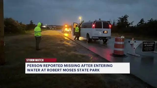 Video thumbnail for Search to resume Sunday for missing man last seen in ocean at Robert Moses State Park