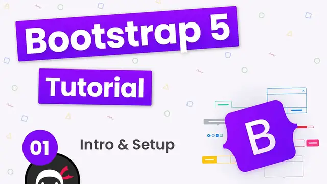 Video thumbnail for Bootstrap 5 Crash Course Tutorial #1 - Intro & Setup