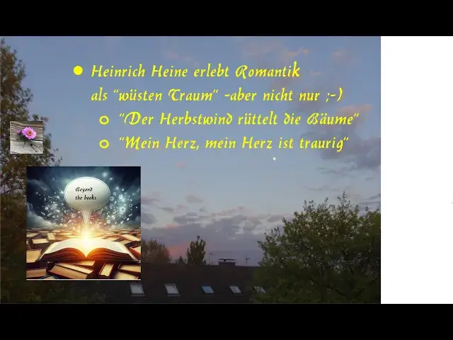 Video thumbnail for Heine - "wüster Traum" der Romantik - zwei Gedichte und ein Epochenwechsel
