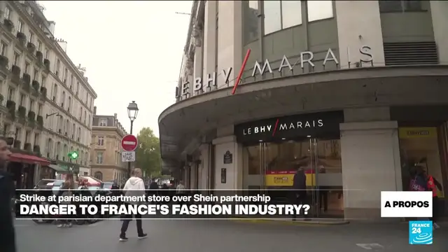 'Video thumbnail for Shein 'sticking out their tongue' at government with boutique at Paris department store, expert says'