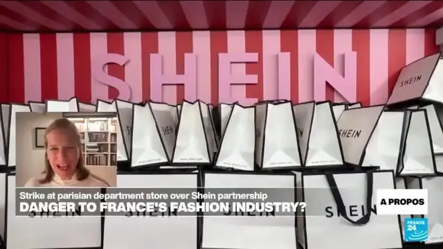 'Video thumbnail for Shein 'sticking out their tongue' at government with boutique at Paris department store, expert says'