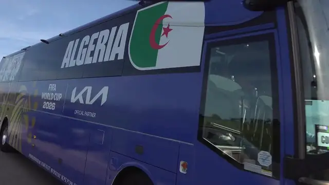 Video thumbnail for US: Argentina and Algeria fans gather ahead of World Cup match in Kansas City.