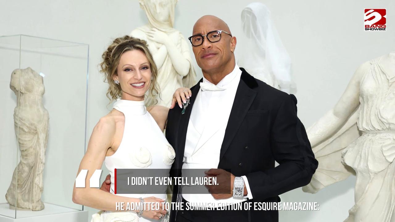 Video thumbnail for Dwayne Johnson reveals he had a cancer scare and refused to tell his wife