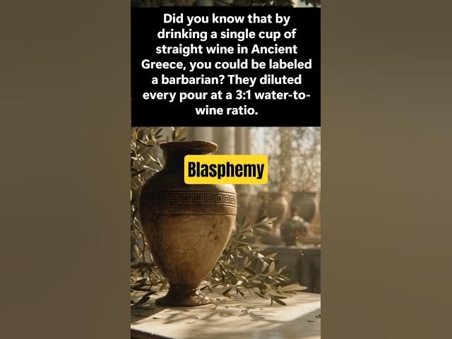 Video thumbnail for You are drinking wine wrong according to Ancient Greece  #history