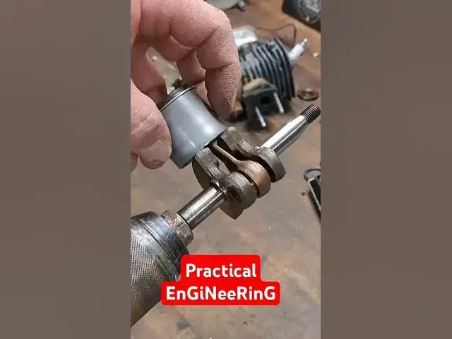 Video thumbnail for Piston and crankshaft demonstrated. #youtubeshorts