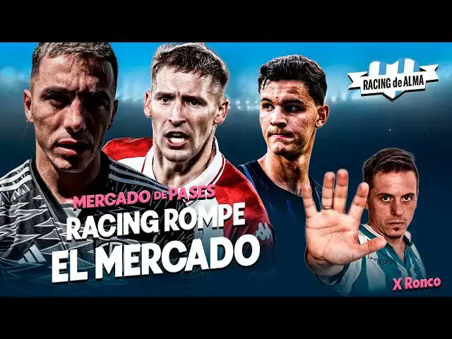 Video thumbnail for Racing SACUDE el Mercado de Pases con dos REFUERZOS y llamó a Renzo Saravia