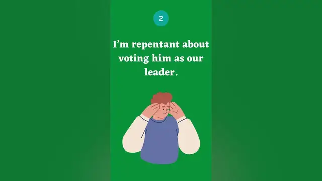 Video thumbnail for Express Regret Using I am repentant about