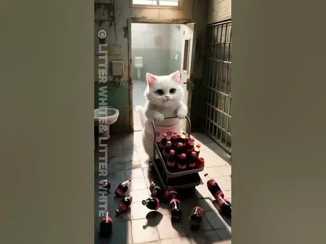 Video thumbnail for puppy vs. Kitty Who Knocked Over the Bottle? #funny #cute #animation#animals #shorts #story