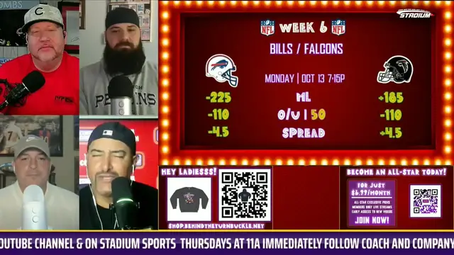 'Video thumbnail for Will the Bills Bounce Back on Monday Night Against the Falcons?'