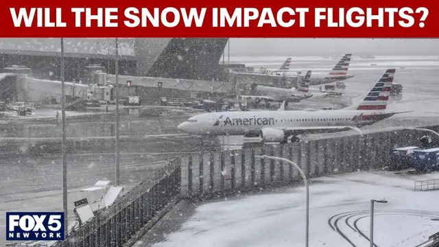 Video thumbnail for Will the snow affect flight plans this weekend?