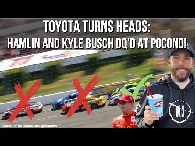 Video thumbnail for Toyota Turns Heads: Hamlin and Kyle Busch DQ's At Pocono! (Pocono to Indy RC)