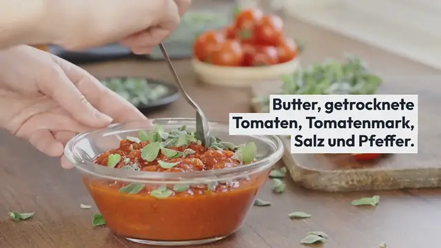 Video thumbnail for TOMATENBUTTER SELBER MACHEN – MIT GETROCKNETEN TOMATEN
