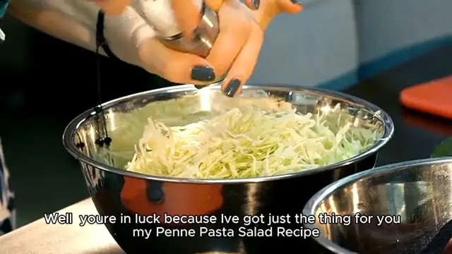 Video thumbnail for Penne Pasta Salad Recipe