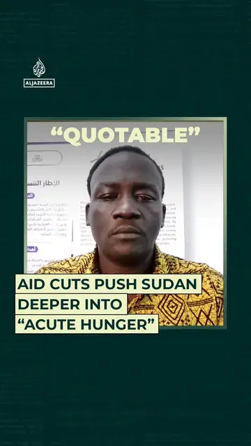 Video thumbnail for Aid cuts push Sudan deeper into “acute hunger”