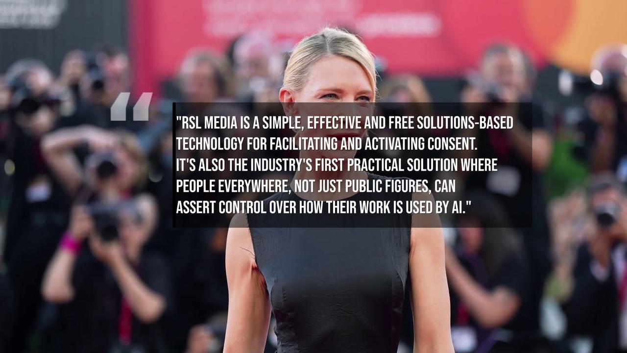 Video thumbnail for NEWS OF THE WEEK: Cate Blanchett co-founds non-profit for addressing consent over AI usage.