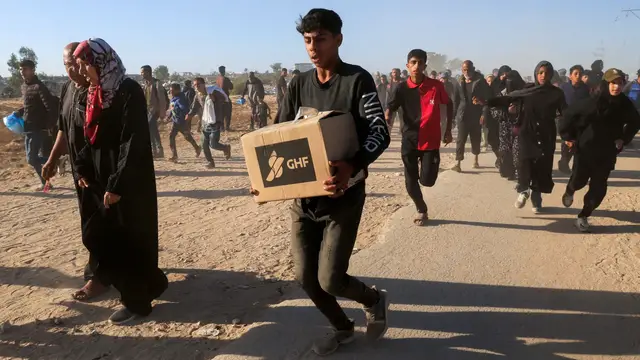 Video thumbnail for Weaponising food distribution in Gaza: A look back at GHF’s deadly hubs