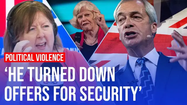 Video thumbnail for Man arrested for threatening to kill Nigel Farage | LBC reacts