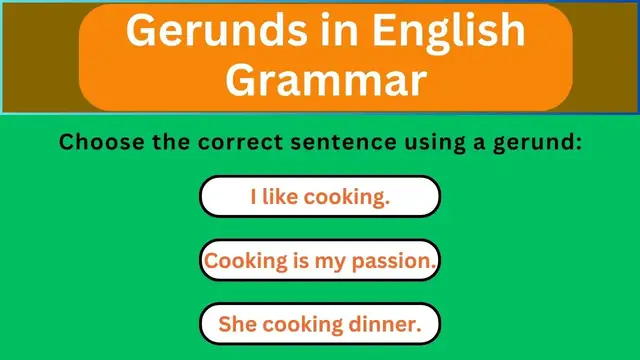 'Video thumbnail for English Grammar Practice || Gerunds in English Grammar || English Grammar Test'