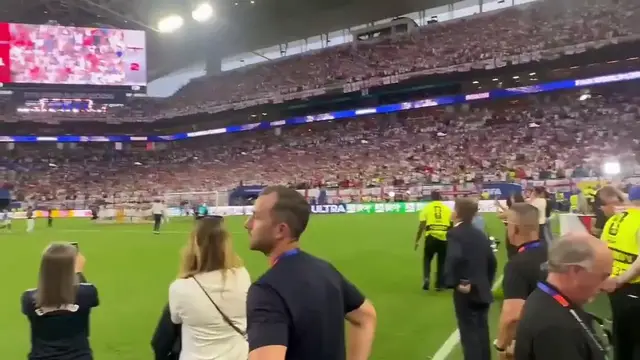 Video thumbnail for World Cup 2026 – US: England Fans Sing “Wonderwall” at Stadium After Quarterfinals Win.