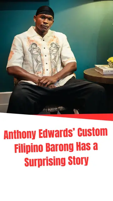 Video thumbnail for Anthony Edwards’ Custom Filipino Barong Has a Surprising Story