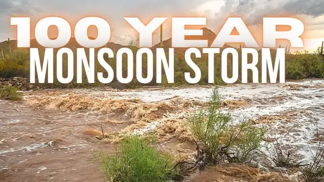 'Video thumbnail for Massive Monsoon Storm Floods Phoenix Arizona'