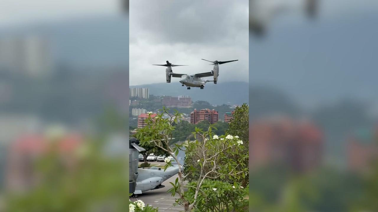 Video thumbnail for Venezuela: US Embassy in Caracas conducts evacuation drill involving 2 helicopters.