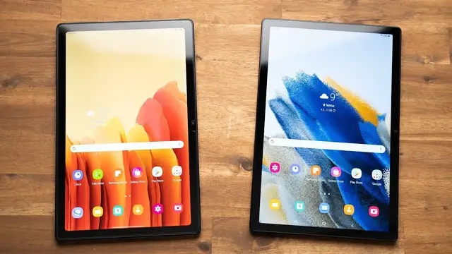 'Video thumbnail for Comparison: Samsung Galaxy Tab A8 vs. A7: What's Different?'