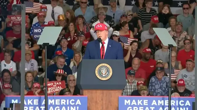 Video thumbnail for Trump mocks Middle Eastern names with ‘Mohammed’ joke