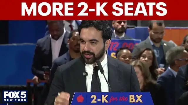 Video thumbnail for Mamdani, Hochul announce 2-K expansion weeks before midterms