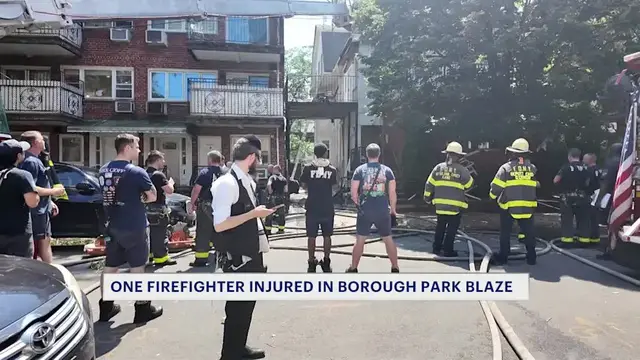 Video thumbnail for Firefighter injured following 2-alarm fire in Borough Park