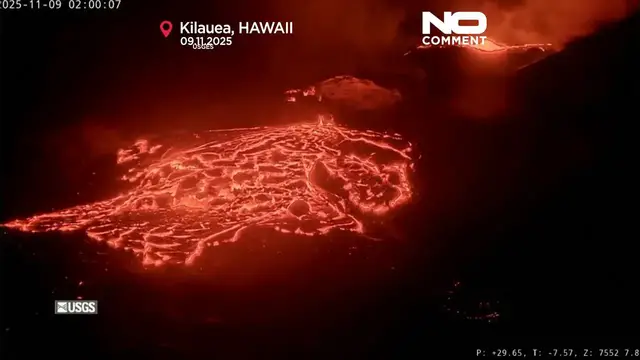 'Video thumbnail for Lava erupts from Hawaii’s Kilauea volcano'
