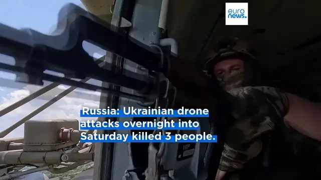 'Video thumbnail for Ukrainian drone attack struck Sochi oil depot sparking major fire, Russian authorities say'