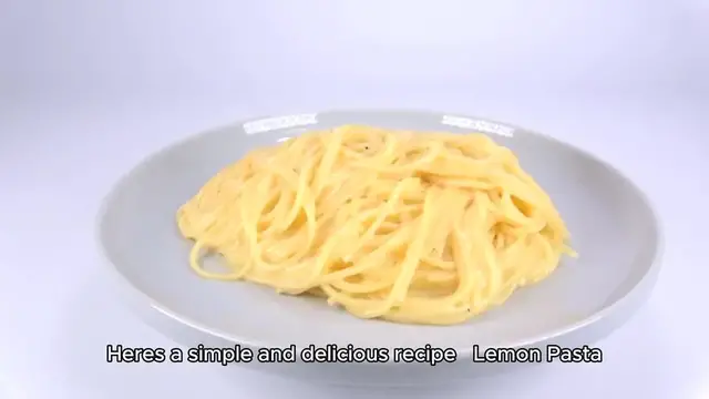 'Video thumbnail for Lemon Pasta'
