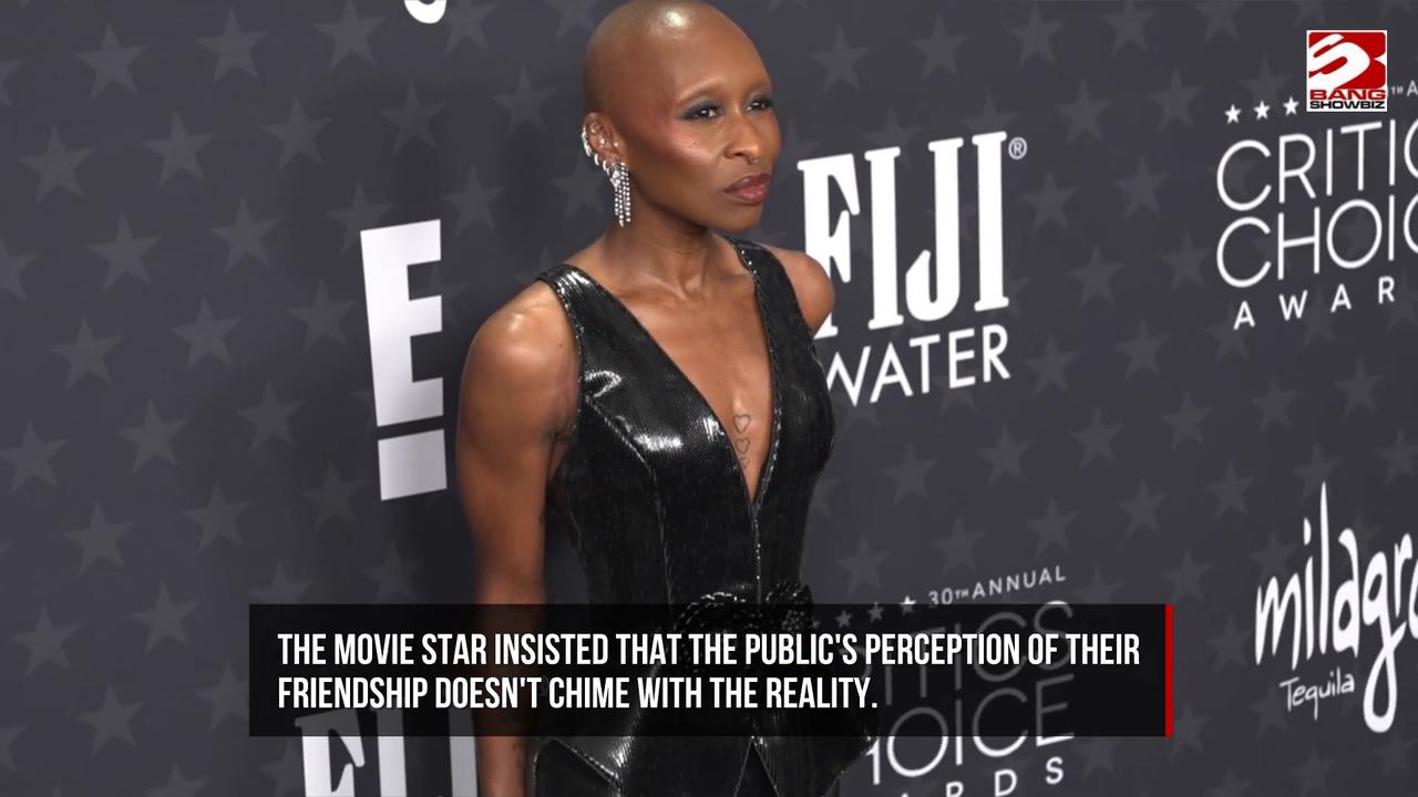 Video thumbnail for Cynthia Erivo addresses speculation about her relationship with Wicked co-star