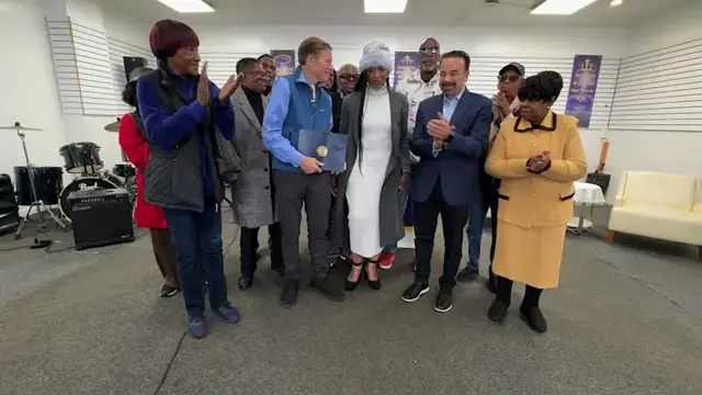 Video thumbnail for Bridgeport pastor recognized for starting food pantry amid massive cuts to SNAP benefits