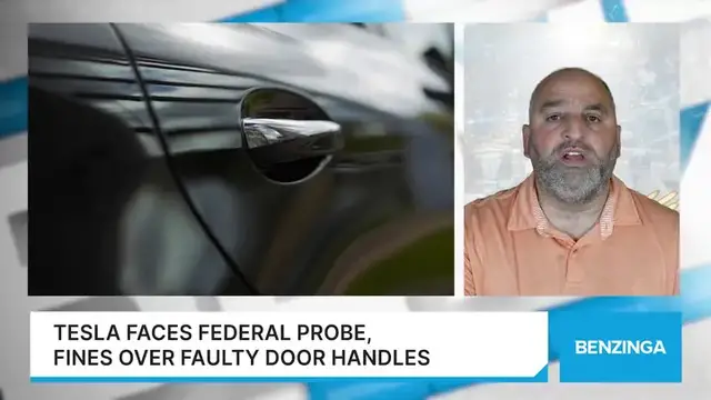 'Video thumbnail for Tesla Faces Federal Probe, Fines Over Faulty Door Handles'