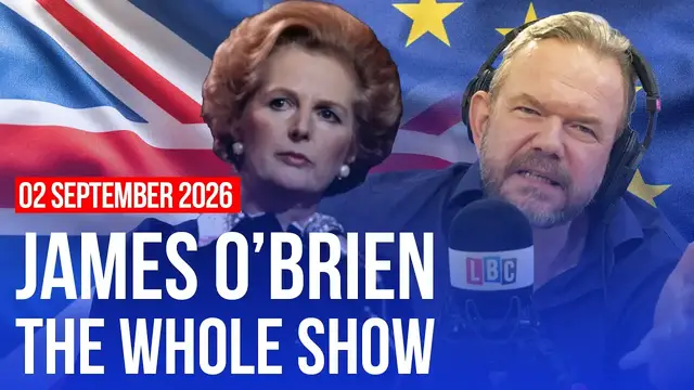 Video thumbnail for Do you blame Thatcher and Brexit for the UK's problems? | James O'Brien - The Whole Show