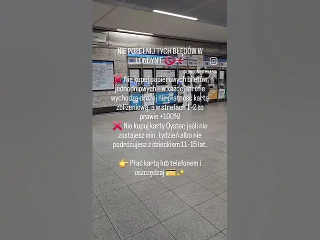 Video thumbnail for Nie popełnij tych błędów w Londynie #london #londyn #transportmiejskilondyn #londonwithkasia #tfl