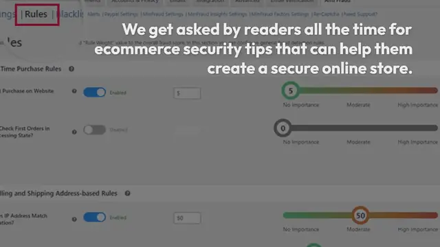 Video thumbnail for Ecommerce Security Tips: How to Secure Your WordPress Store