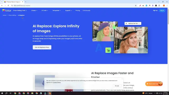 Video thumbnail for How to Replace any object using AI fotor.com