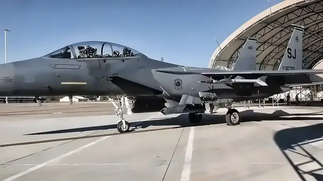 Video thumbnail for USAF Monthly F-15E Strike Eagle Exercise
